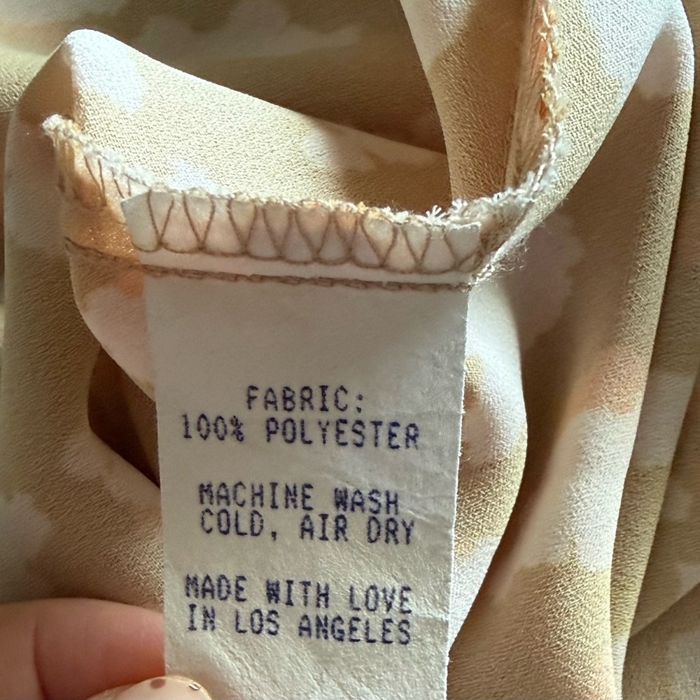 RESA Orange and Cream Patterned Midi Skirt - Size XS - Picture 6 of 6
